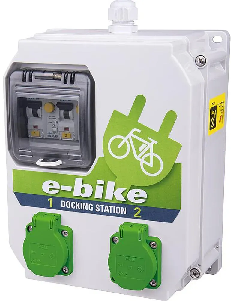 Ladestation e-Bike mit 2 Steckdosen, PCE