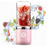 Blend In® Blender 2.0 - Smoothie Maker, USB Standmixer, Mini Mixer To Go mit Trinkbecher - Auch perfekt als Eiweißpulver Shaker oder für Grüne Smoothies - Borosilikatglas Becher mit Twist Off Deckel