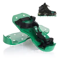 Relaxdays Rasenlüfter Schuhe, je 13 Nägel, Vertikutierer, Nagelschuhe Rasen,