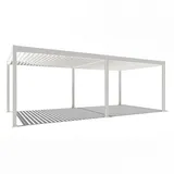 gardenson Pergola Delux 7,2 x 3,6 m Weiß