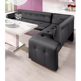 exxpo - sofa fashion Barista 197 x 82 x 265 cm Luxus-Microfaser langer Schenkel links anthrazit