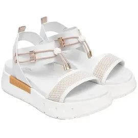 Nero Giardini Riemchensandalen Damen Gold/Weiß 39