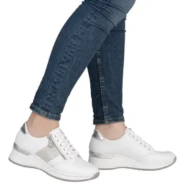 Rieker Sneaker Low Silber/Weiß Damen 40