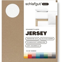 SCHLAFGUT Easy Jersey 90 x 200 - 100 x 200 cm full white