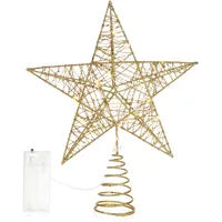 COM-FOUR Deko Stern 25 cm goldfarben