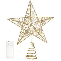 COM-FOUR Deko Stern 25 cm goldfarben
