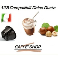 128 Kompatibel Nescafè Dolce Gusto®, Kaffeekapseln Mischung "Haselnuss"