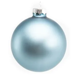 Trendline Weihnachtskugeln aus Glas Ø 80 mm dämmerungsblau 6 Stück