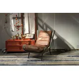 KAWOLA Sessel ERIO Cocktailsessel Vintage-Leder braun