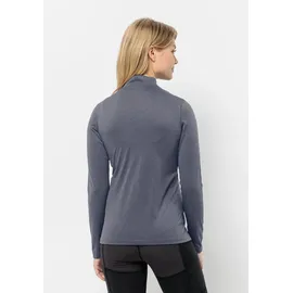 Jack Wolfskin Sky Thermal Half Zip Langarm-t-shirt - Dolphin - S