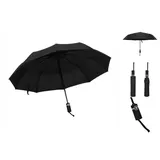 vidaXL Faltbarer Regenschirm Automatisch Schwarz 104 cm