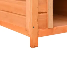vidaXL Hundehütte Kiefernholz & Tannenholz Massiv 72x85x82 cm