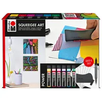 Marabu Acrylfarbe Squeegee Art Set 6 St. mehrfarbig 25 ml