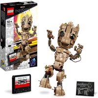 LEGO 76217 Marvel Ich Bin Groot Spielzeug zum Bauen, Set mit Baby Groot-Figur