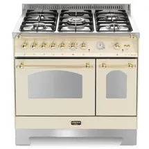 Lofra Rolli Rsd96mfte/Ci Kochen 90X60 Stahl 5 Brenner Doppel Ofen