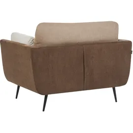 Beliani Sessel BOLGA Stoff 78 x 71 x 70 cm Braun