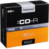 Intenso CD-R 700MB 52x bedruckbar 10er Jewelcase