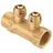 CORNAT Y-Verteiler 1 Zoll Messing goldfarben