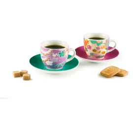 Excelsa Espressotasse mit Untertasse 0,09 l Mehrfarbig 6 St.