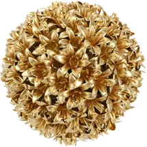 I.GE.A. Kunstpflanze I.GE.A. "Deko-Kugel Buchskugel", gold, B:12cm H:12cm L:12cm, Kunststoff, Kunstpflanzen, Kunstpflanze, Künstliche Kugel Tischdeko Hochzeitsdeko Weihnachtsdeko Adventsdeko