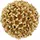 I.GE.A. Kunstpflanze I.GE.A. "Deko-Kugel Buchskugel", gold, B:12cm H:12cm L:12cm, Kunststoff, Kunstpflanzen, Kunstpflanze, Künstliche Kugel Tischdeko Hochzeitsdeko Weihnachtsdeko Adventsdeko