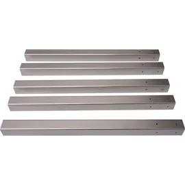 Mendler Mülltonnen-Zaun HWC-K57 130 x 300 x 110 cm braun