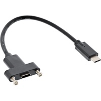 InLine USB 3.1 Adapterkabel, Stecker C auf Einbaubuchse C,