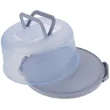 CONGARTENO Tragbare Kuchenbox Kuchen Behälter Kuchen Tragetasche Kuchendeckel Tragbare Kuchentransportbox Kuchenbehälter mit Deckel geburtstagstorte fall runder Kuchenträger Plastik Blue