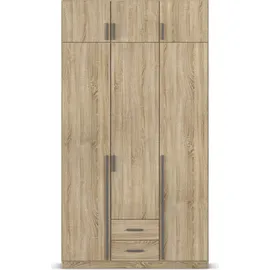 Rauch Wäscheschrank GAMMA 136 x 248 x 57 cm Eiche sonoma