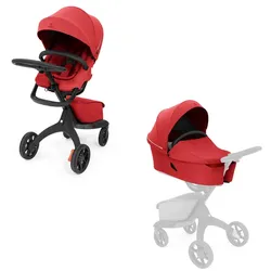STOKKE® Kinderwagen Xplory® X inklusive Tragewanne Ruby Red