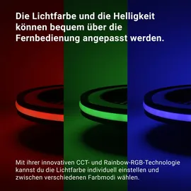 Melitec Deckenleuchte mit Ventilator, Deckenlampe mit Ventilator, dimmbar, RGB-Lauflicht, natürlicher Wind, Timer und Nachtlicht, Fernbedienung, schwarz,