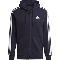 adidas Essentials Fleece 3-Streifen Kapuzenjacke Legend Ink S