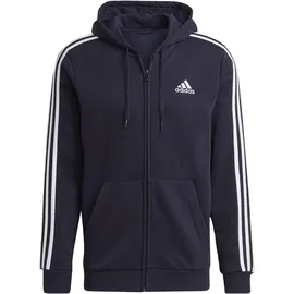 adidas Essentials Fleece 3-Streifen Kapuzenjacke Legend Ink S