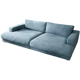 KAWOLA Big Sofa Madeline Stoff petrol