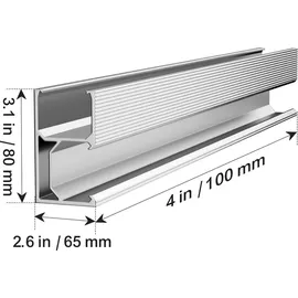 Vevor Solarmodul Halterungen Kit, Solarmodul-Montageset mit 10x 100 mm-Schienen, 4x Endklemmen und 6x leichten Klemmen, Solarmodul-Montagehalterungen für Metalldach, Betondach, Holzdach, Ziegeldach