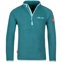 Trollkids Nordland Fleece Mit Halbem Reißverschluss - Teal / Aqua - 140 cm