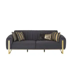 Sofa  Singapur , schwarz , Maße (cm): B: 238 H: 80 T: 95