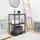 shelfr Schwerlastregal Metall 61x41x90 cm schwarz mit 3 Ebenen