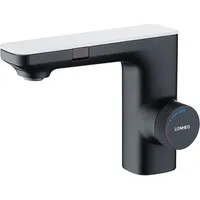 Infrarot Badarmatur mit Sensor, Automatik Berührungsloser Waschtischarmatur Induktion Wasserhahn Bad Armatur Waschbecken Mischbatterie