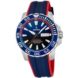 Festina Herrenuhr Kautschuk blau rot Festina The Originals Armbanduhr D2UF20662/1 - Blau