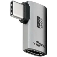 Goobay 74441 USB-C Adapter 240W 40 Gbit Verlängerung 90°