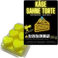 WonderWax Duftwachs WonderWax® Neon Duftwachs 6 Herzen (Käse Sahne Torte), Duftrichtung: Käse Sahne Torte