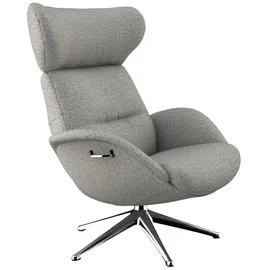 flexlux Relaxsessel FLEXLUX Polyester 90 x 107 x 89 cm grau mit Kopfteil