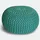 casamia Pouf Baumwolle Ø 55 cm Türkis