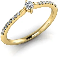 Verlobungsring VR18 333er Gelbgold - 0146