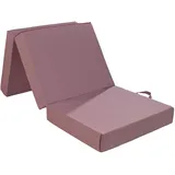 Traumnacht Gästematratze de Luxe mit hochwertiger Viscoauflage ohne Husse, 75 x 195 x 14 cm, rosa, produziert nach deutschem Qualitätsstandard