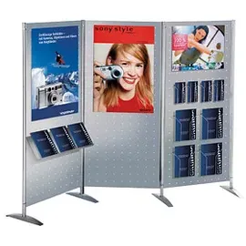 Kerkmann Trennwand Metropol 45696614, silber 77,0 x 165,0 cm, 1 St.