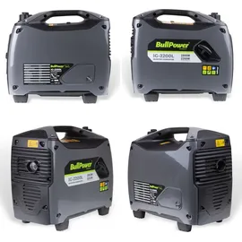 Bullpower IG-2200L 2200W Digital Inverter Generator Stromerzeuger 4Takt Display, 230V 12V 2x USB