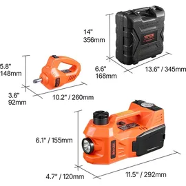 Vevor Wagenheber Holz 5 t orange