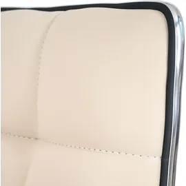 Mendler 2er-Set Esszimmerstuhl HWC-C41, Stuhl Küchenstuhl, höhenverstellbar drehbar, Kunstleder - braun